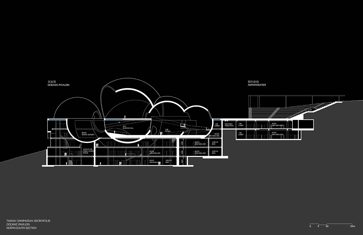 steven holl architects extends chinpaosan necropolis with intersecting ...