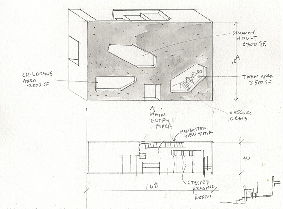 steven holl hunters point community library queens new york designboom