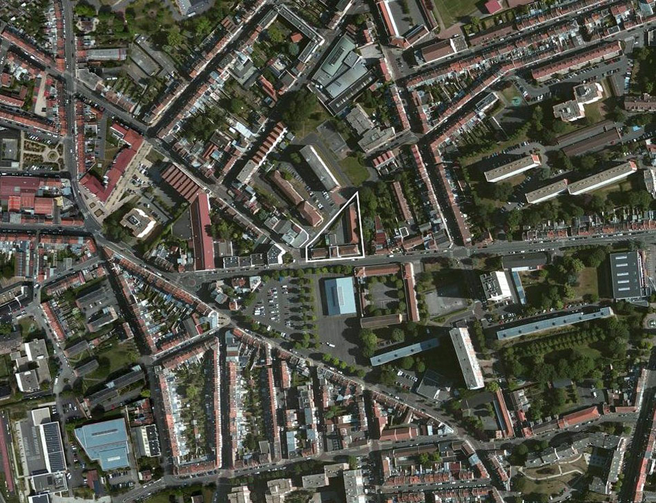 tank architectes: mediatheque de la madeleine under construction