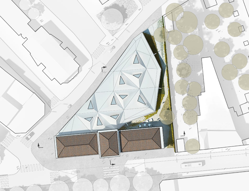 tank architectes: mediatheque de la madeleine under construction