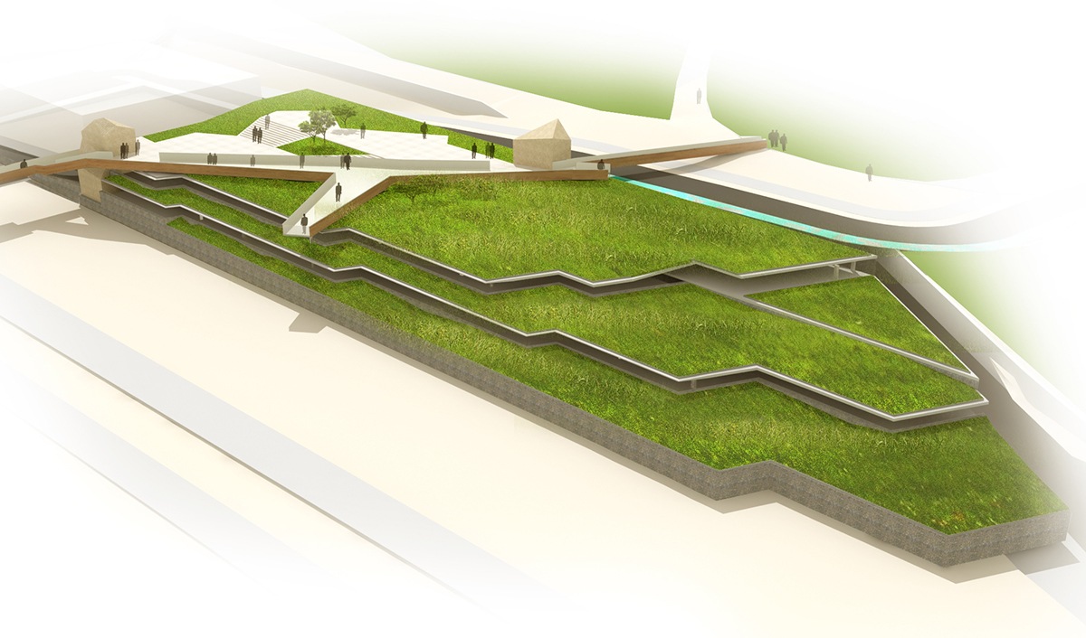 tetrarc PEM vitre train station walkway france designboom