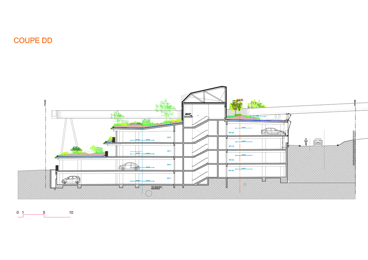 tetrarc PEM vitre train station walkway france designboom