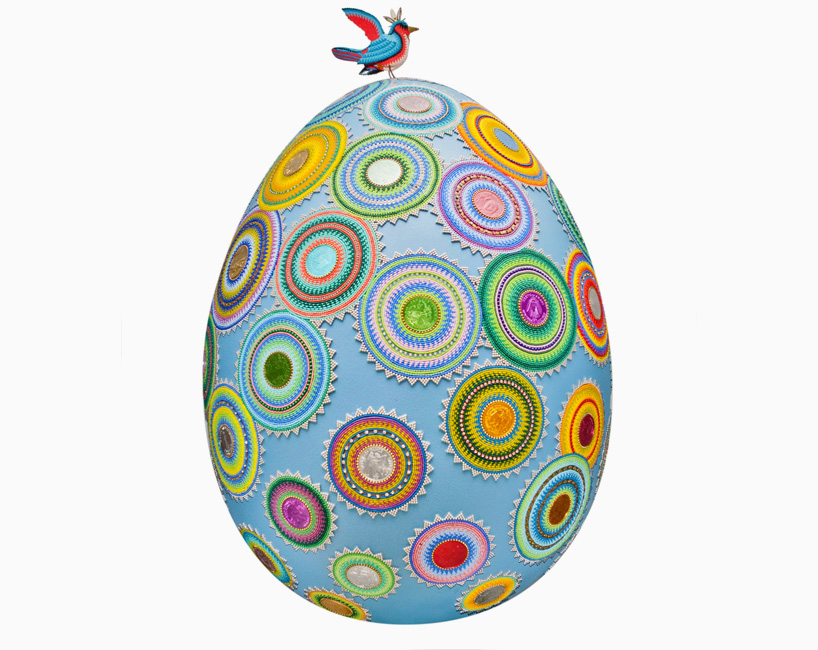Giant Egg Exhibition, The design hand-painted giant eggs by…