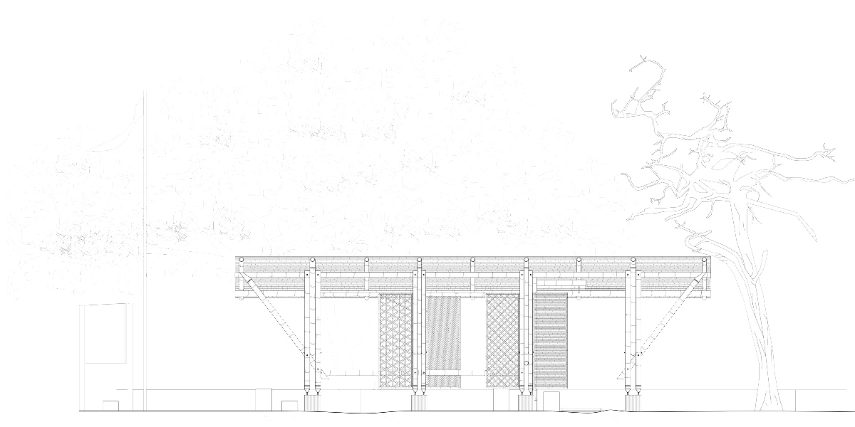 the scarcity and creativity studio playa man bamboo shade shelter galapagos designboom