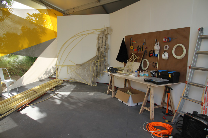 theo jansen\'s strandbeest interpreted by 3D printing at art basel miami beach