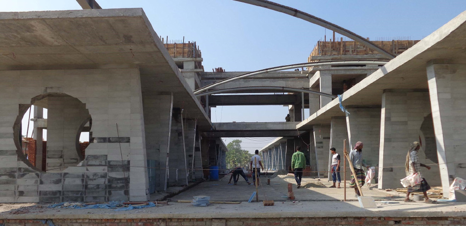tjep solidaridad village market VSM vaastukalpa architects bangladesh designboom