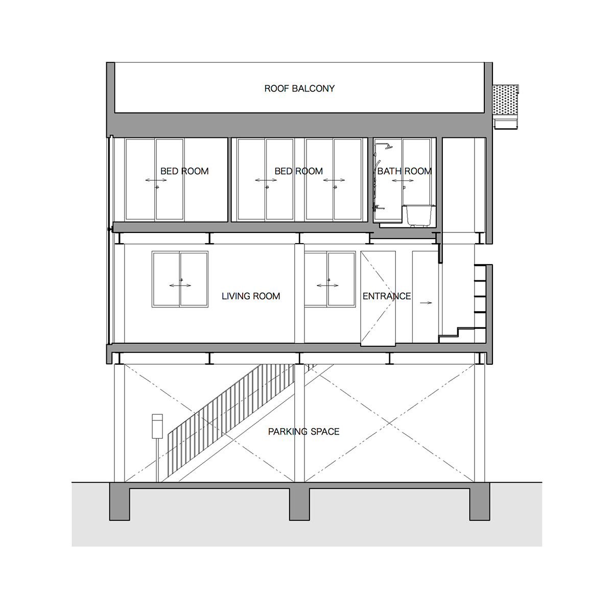 TOFU architects M-house ashiya japan designboom