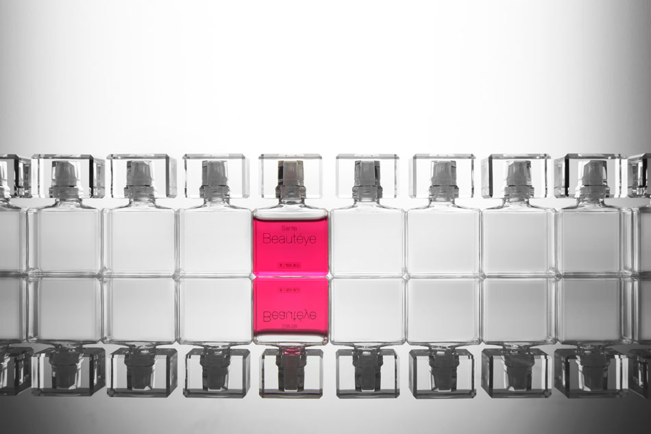 tokujin yoshioka bottle and packaging design for sante beauteye