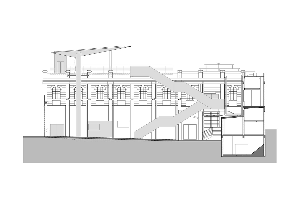 triptyque red bull station cultural center designboom