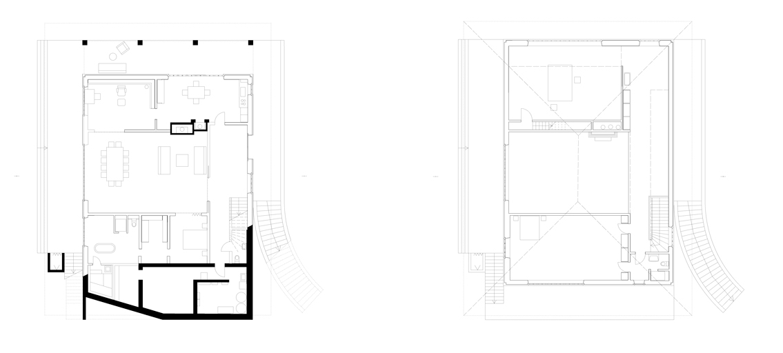 architectural plan of ugo rondinone's living sculpture