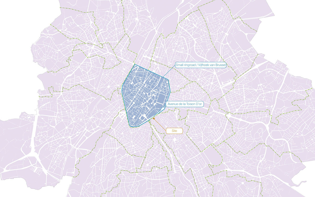 UNStudio le toison d\'or brussels designboom site plan