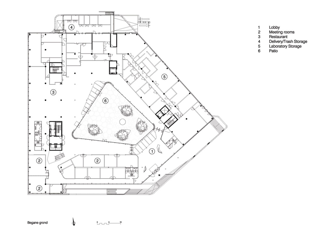 unstudio astellas mirai house in leiden designboom