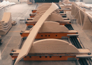 urbach tower self-shaping wood ICD ITKE stuttgart designboom