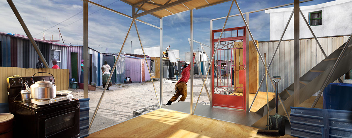 urban think tank introduces the empower shack to the slums of western cape