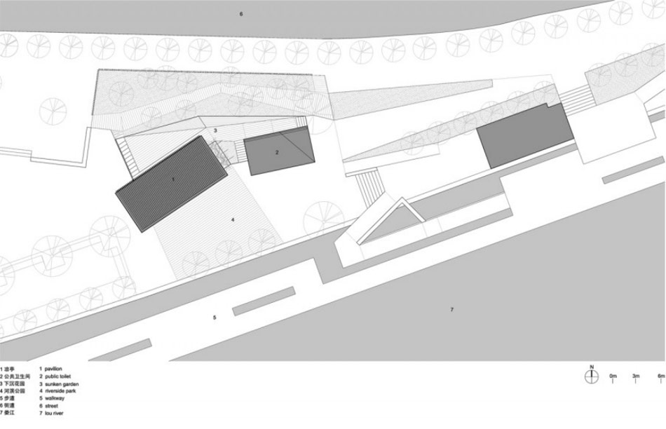 vector architects: riverside park pavilion, china