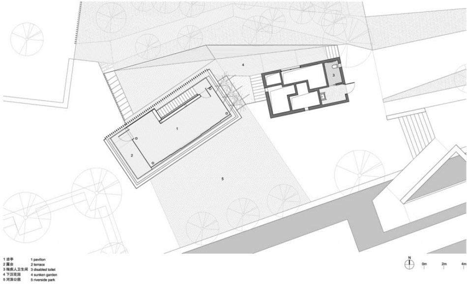 vector architects: riverside park pavilion, china