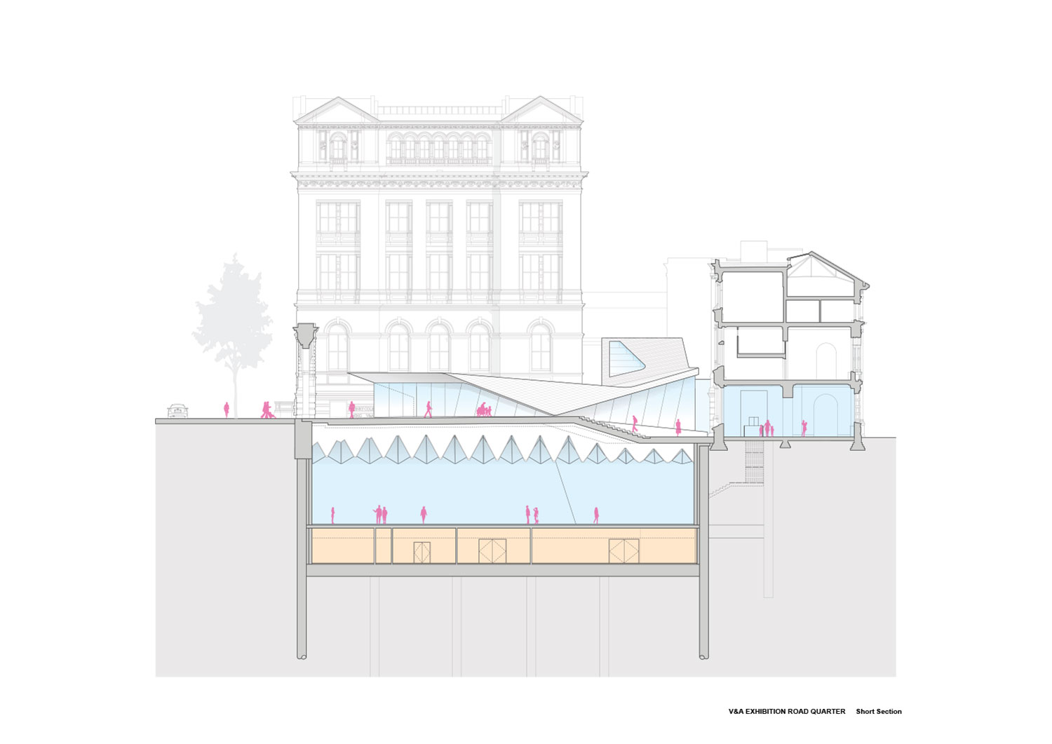 victoria albert museum V A exhibition road quarter london amanda levete designboom