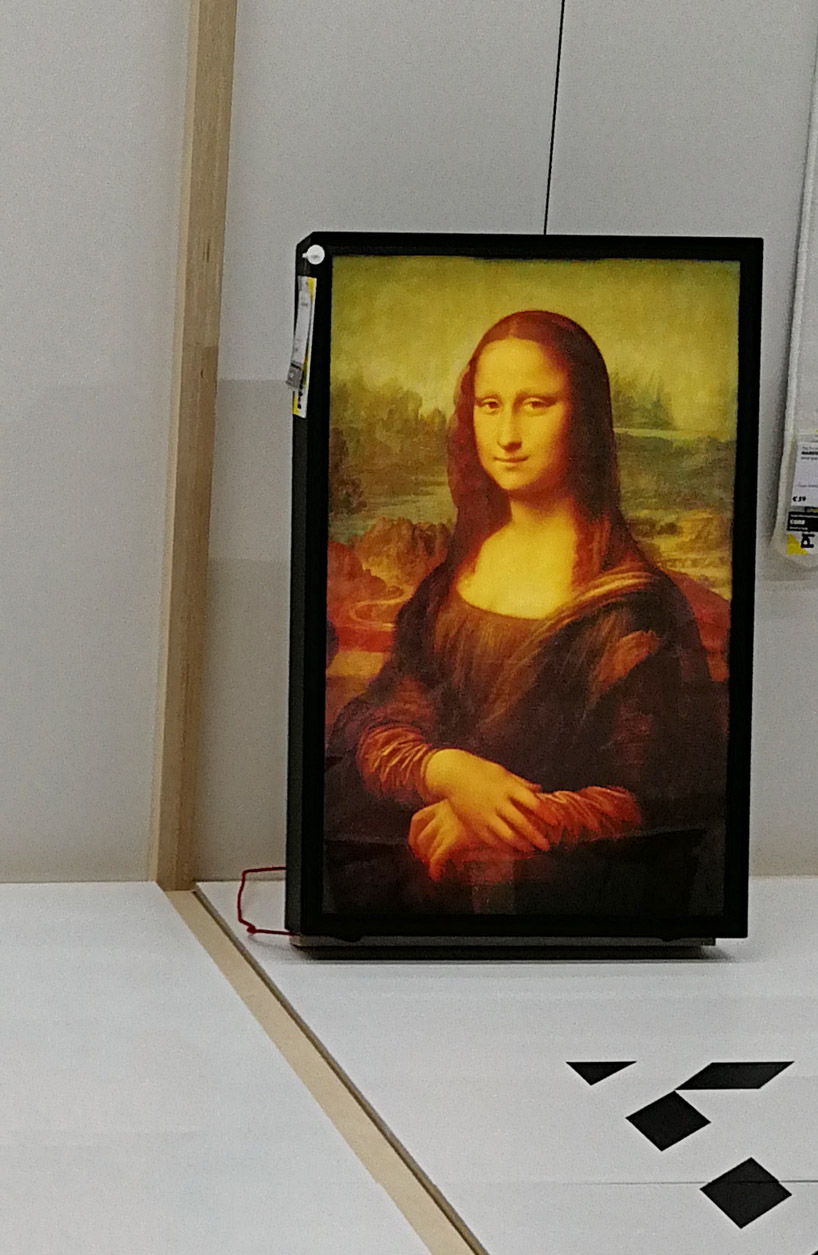 virgil abloh's IKEA collection includes a giant receipt rug and a mona lisa  lightbox