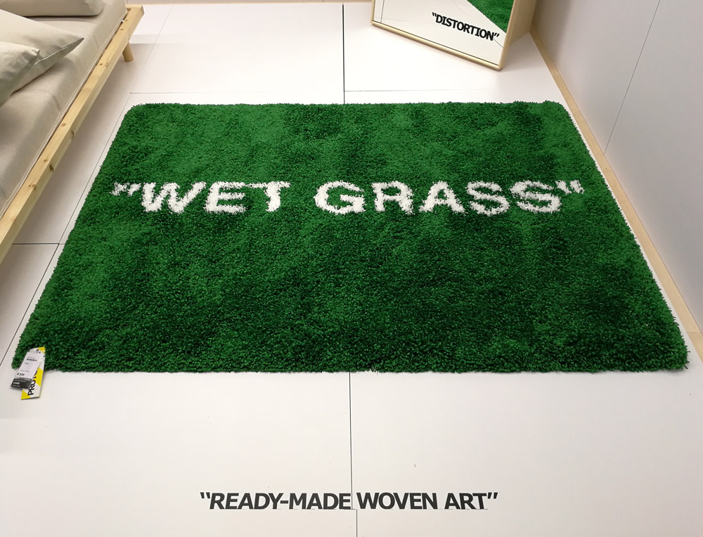 IKEA 2019-20FW Virgil Abloh IKEA MARKERAD WET GRASS Rug Green