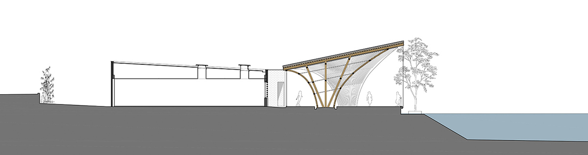 vo trong nghia architects roc von restaurant bamboo hanoi vietnam designboom