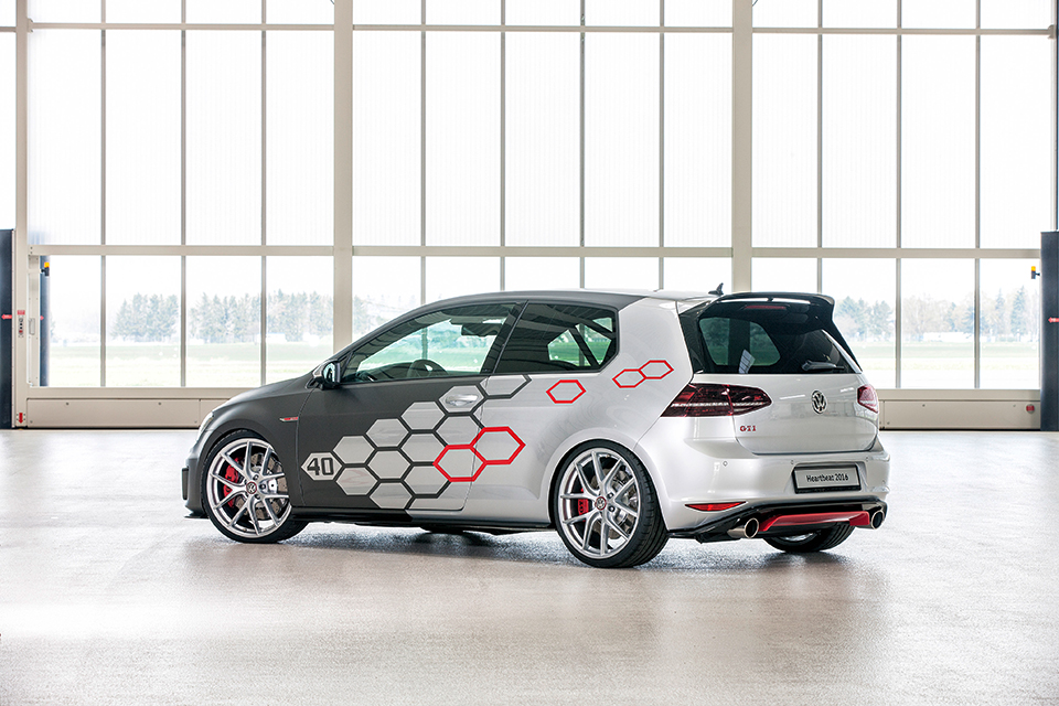 volkswagen celebrates 40 years of the golf GTI with three racing