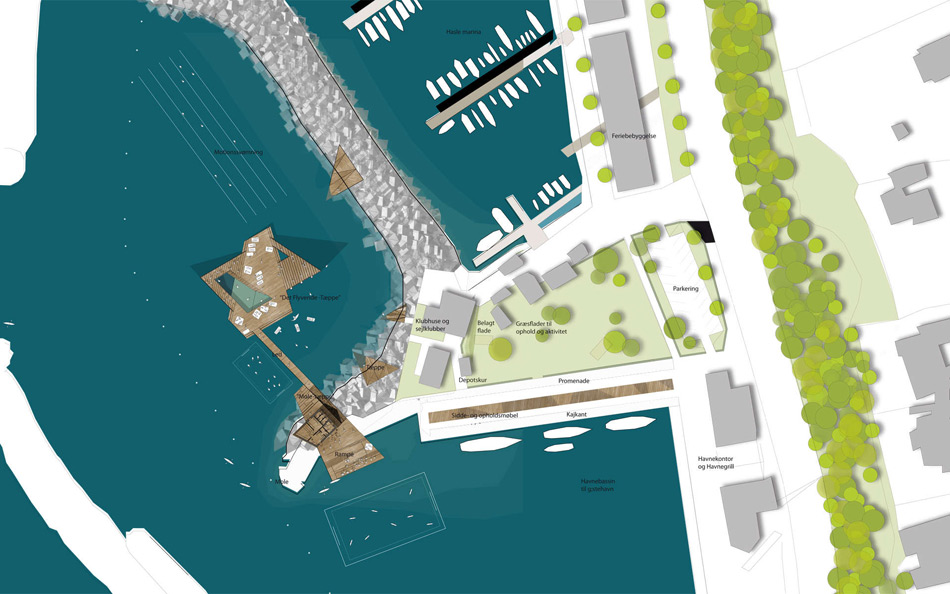 white arkitekter hasle harbour bath bornholm designboom