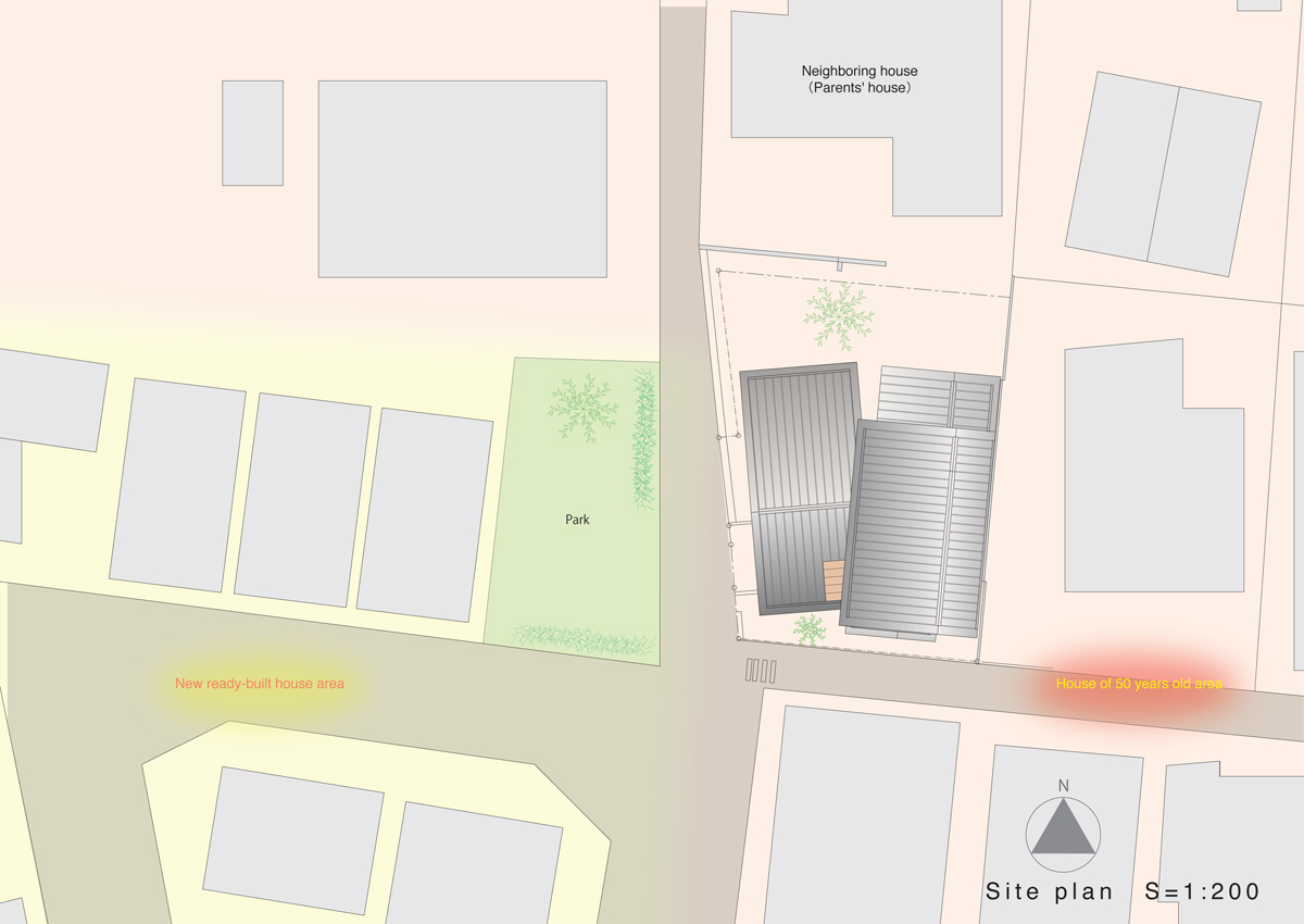 y+m design office eaves around house kyoto japan designboom