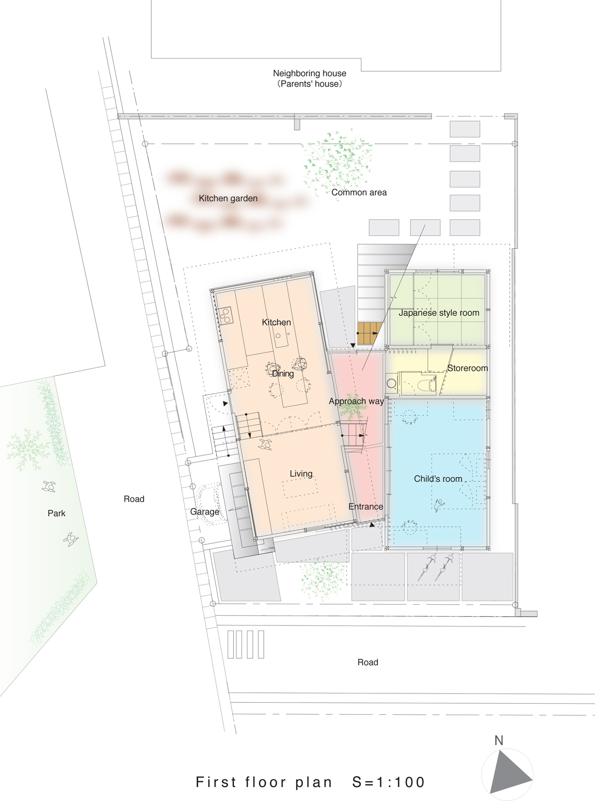 y+m design office eaves around house kyoto japan designboom