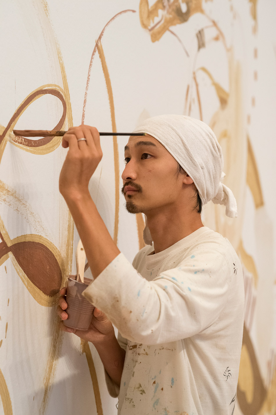 yusuke asai: rice gallery - yamatane earth painting