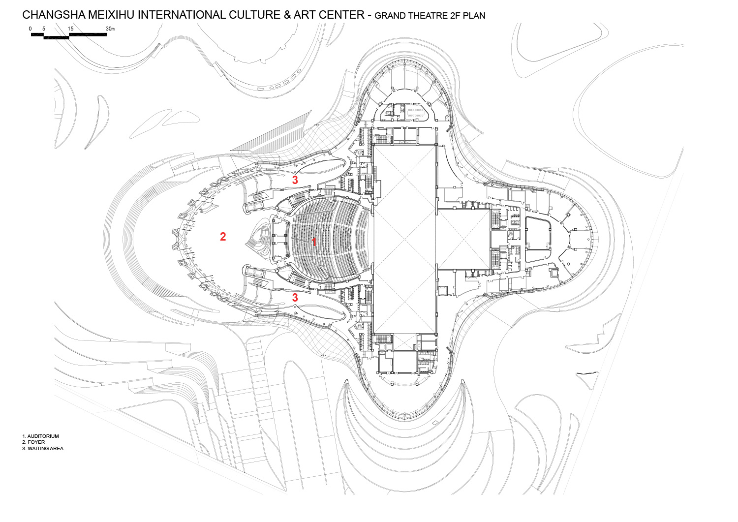 zaha hadid changsha meixihu international culture arts centre china designboom