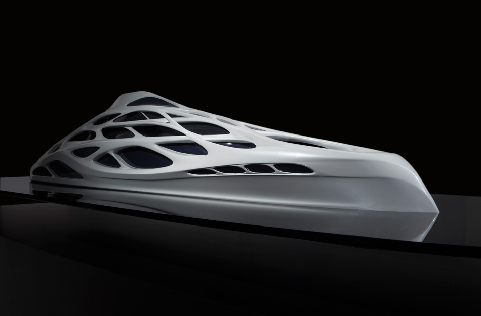 zaha hadid designs 128m superyacht for blohm + voss