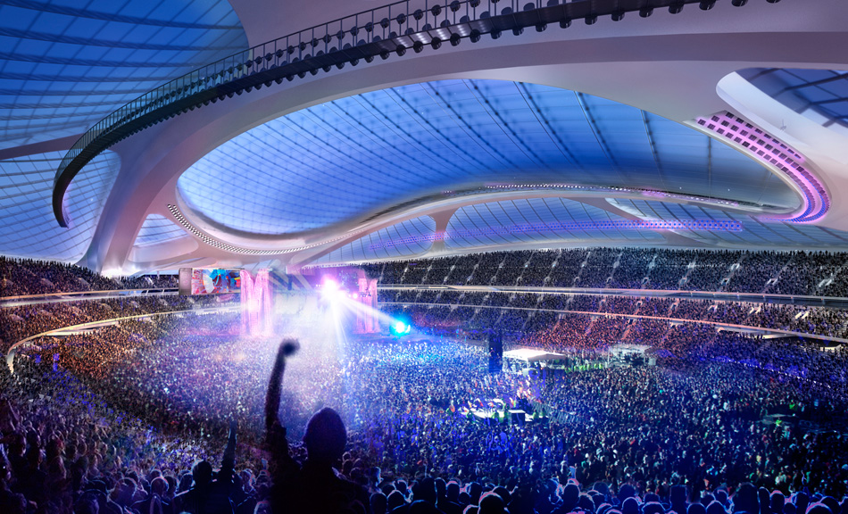 zaha hadid new national stadium tokyo 2020 presentation designboom