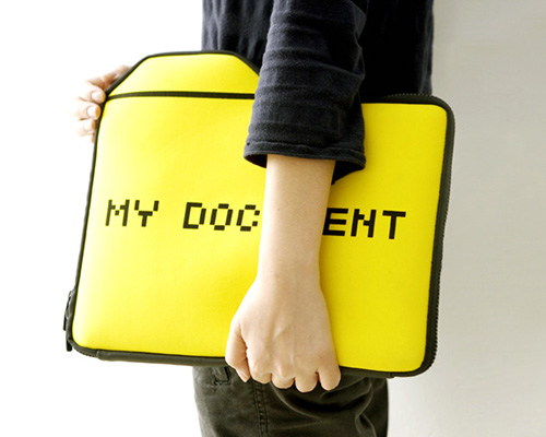 designboom shop: 'my document' laptop case by 25togo