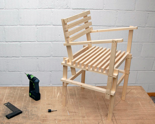 max lamb presents DIY chair at tokyo design week 08