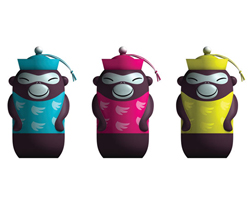 'banana family' by stefano giovannoni for alessi at macef 09