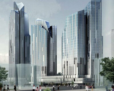 'dalian daily' towers and 'sakanela urban landscape' by graft architects