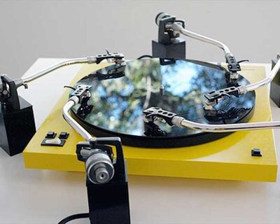 yuri suzuki: 'the physical value of sound' exhibition at clear gallery, tokyo