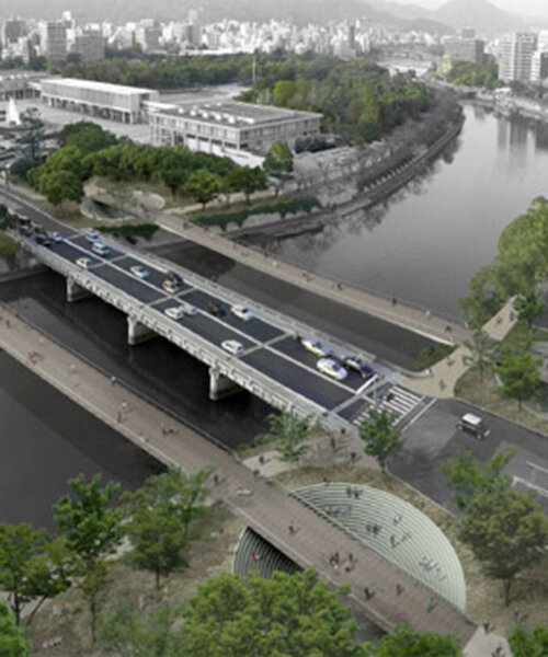 suppose design office: heiwa ohashi pedestrian bridge proposal