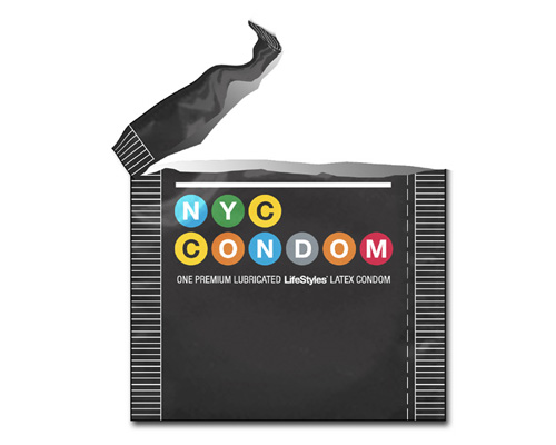 NYC city condom package