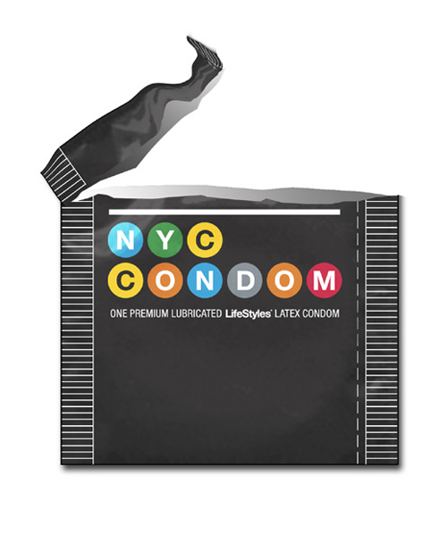 NYC city condom package
