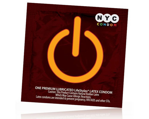 new official NYC condom package