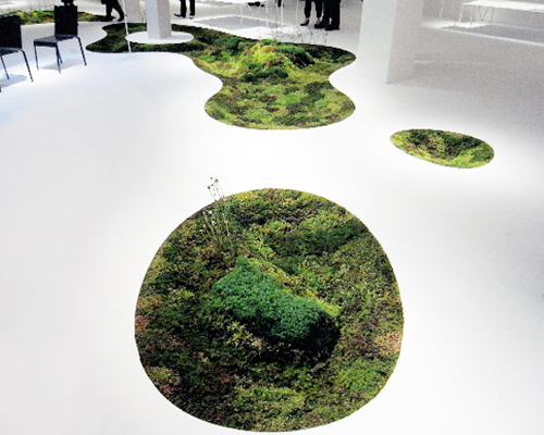 azuma makoto: 'time of moss' for tokyo fiber senseware at milan design week 09