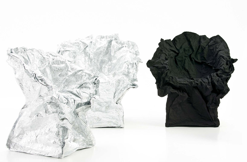tokujin yoshioka's memory chair for moroso has unlimited forms