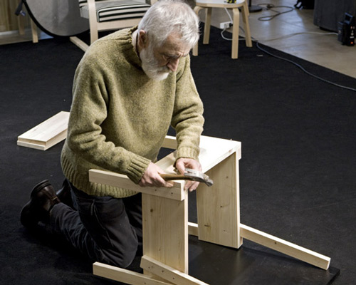 enzo mari presents 'autoprogettazione' project for artek