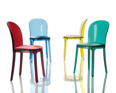 stefano giovannoni: murano vanity chair + table for magis