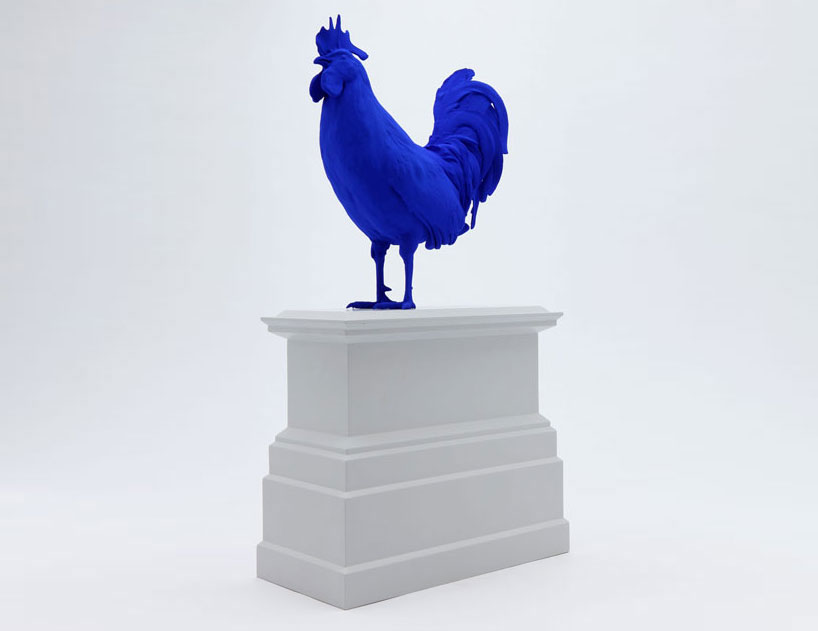 katharina fritsch: blue cock for london's fourth plinth
