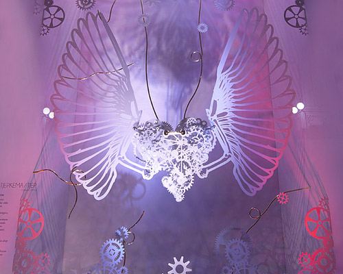 tjep. crafts christmas window for la rinascente in milan