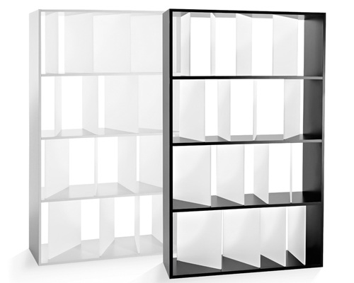 nendo's sundial shelving for kartell features movable dividers