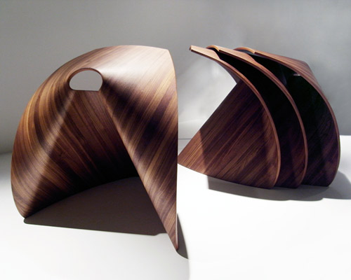 shin azumi: AP mono-coque plywood stool for lapalma