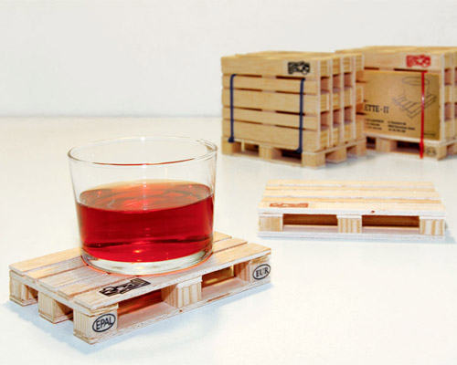 designboom shop: palette coasters